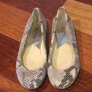 Snake Skin ballet flats